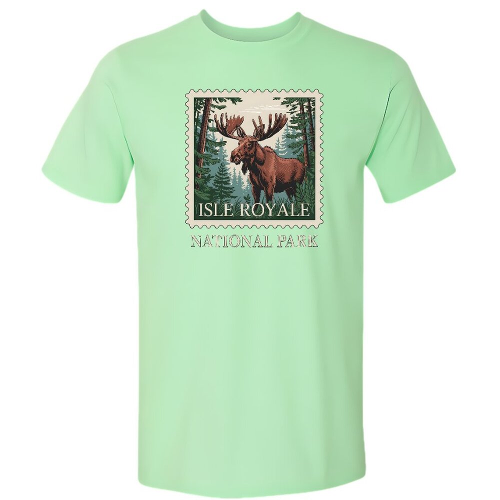 Isle Royale National Park T-Shirt Moose Nature Hiking Outdoors - Picture 5 of 8